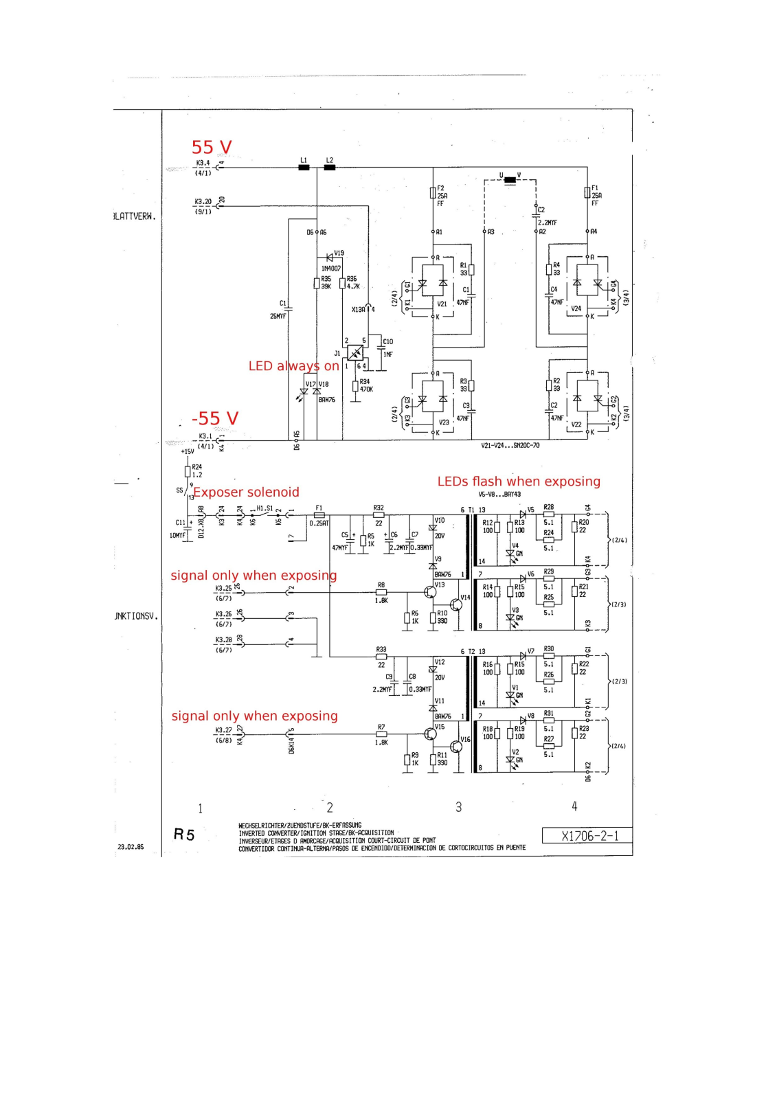 Siemens Polymobil 2 Circuit diagrams with remarks
