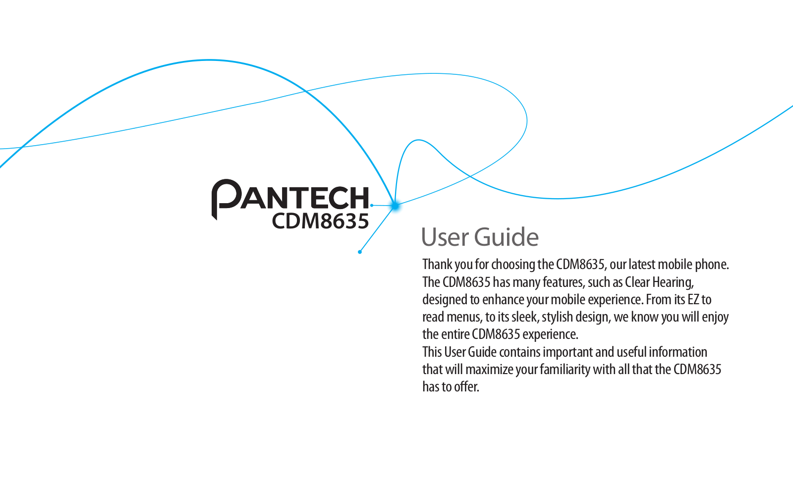 Pantech CDM8635 User Manual