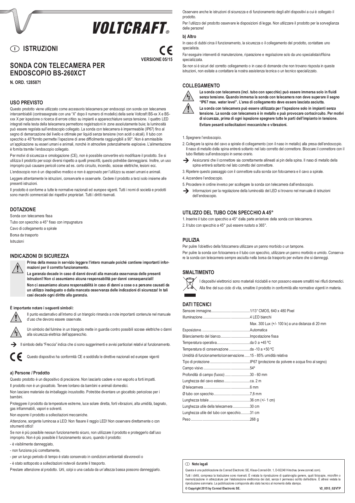 VOLTCRAFT BS-260XCT User guide