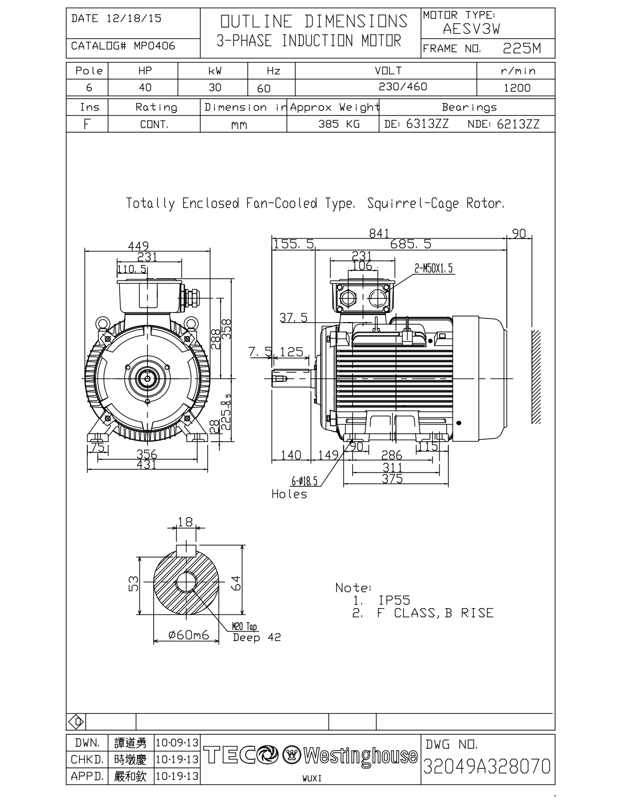 Teco MP0406 Reference Drawing