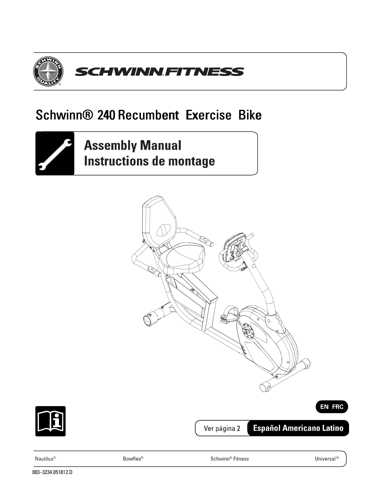 Schwinn 240 User Manual