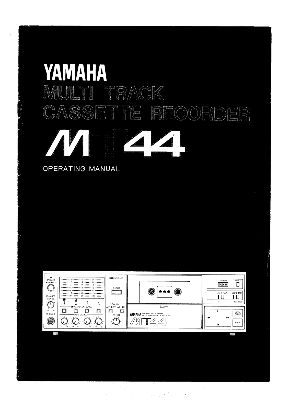 Yamaha MT-44 User Manual