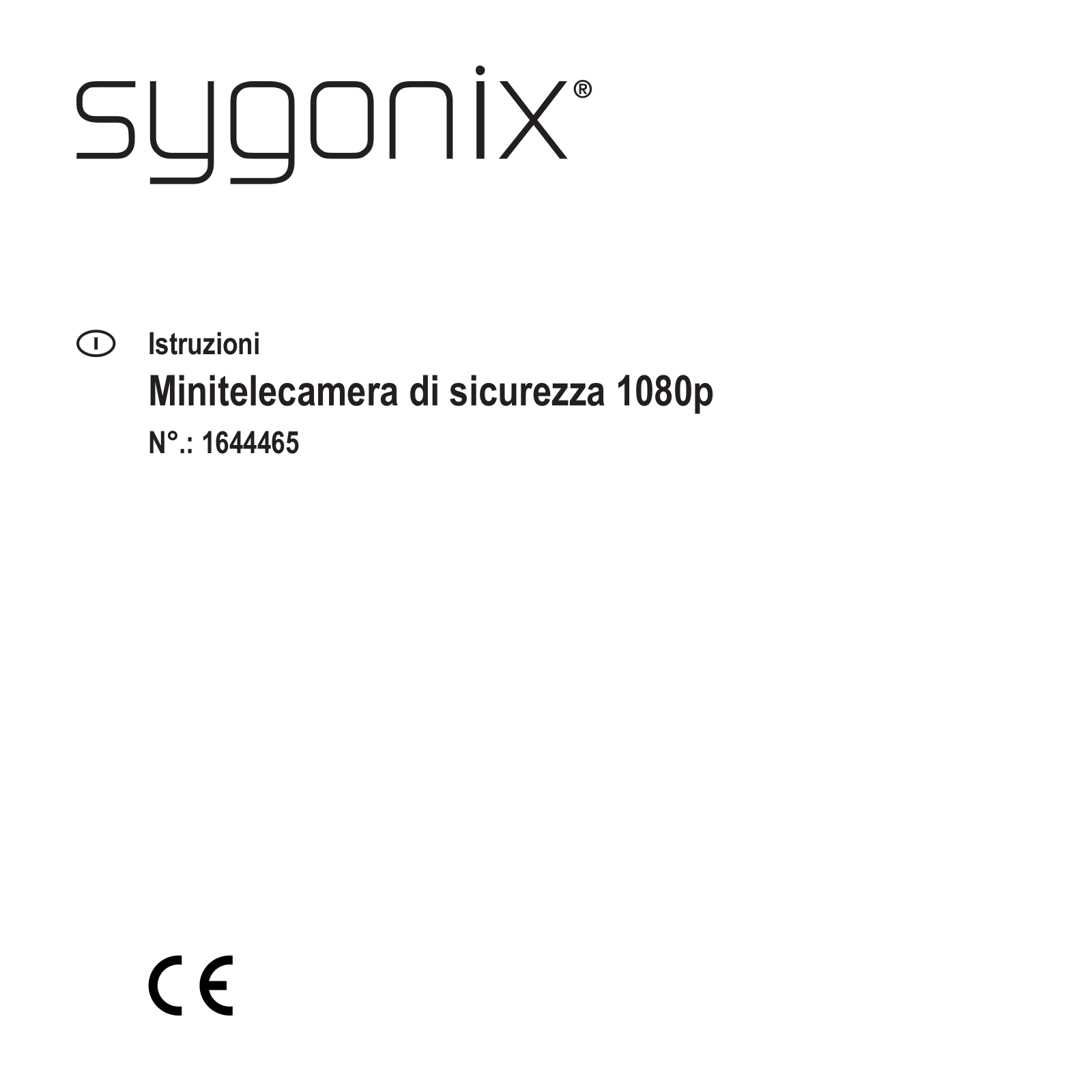 Sygonix 1644465 Operating instructions