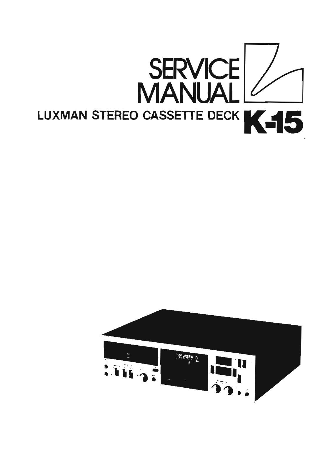 Luxman K-15 Service Manual