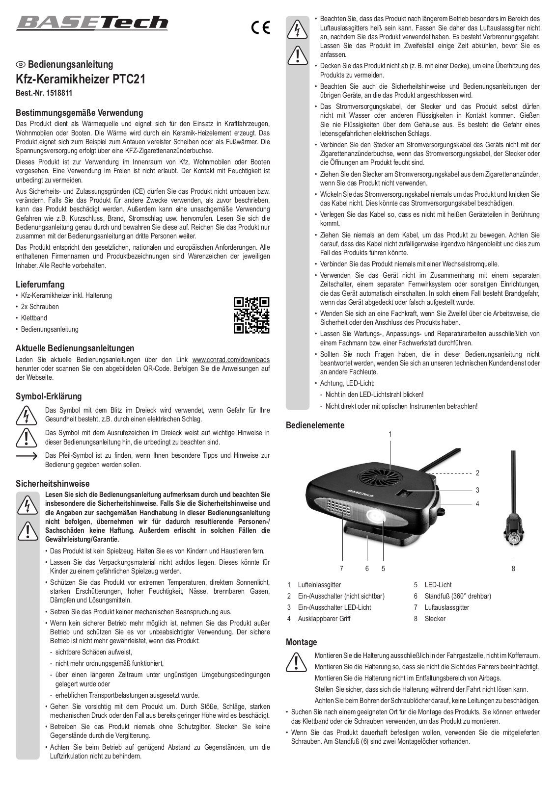 Basetech 1518811 User guide