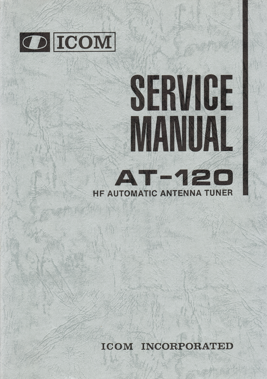 Icom AT-120 Service Manual