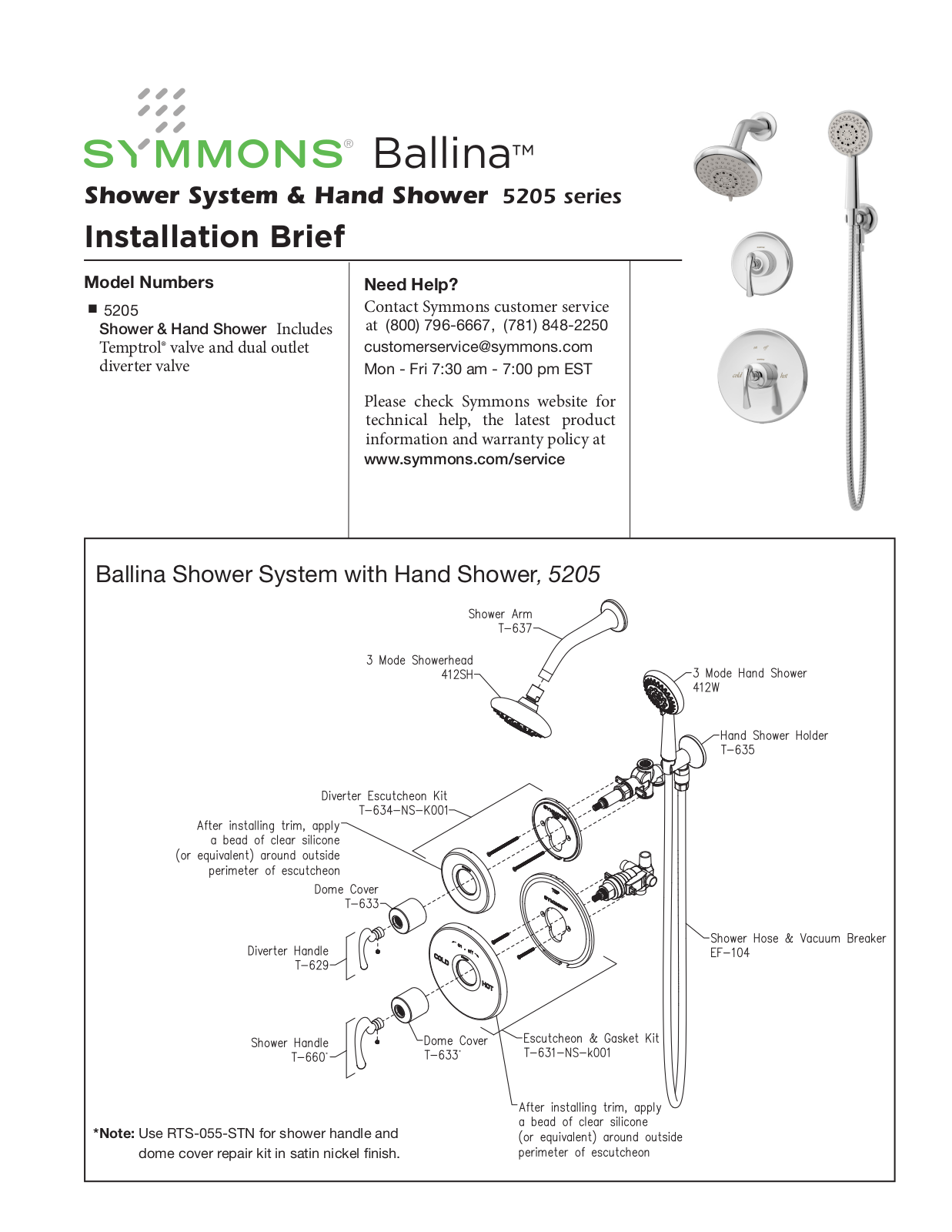 Lakeside Foodservice 5205 Installation  Manual