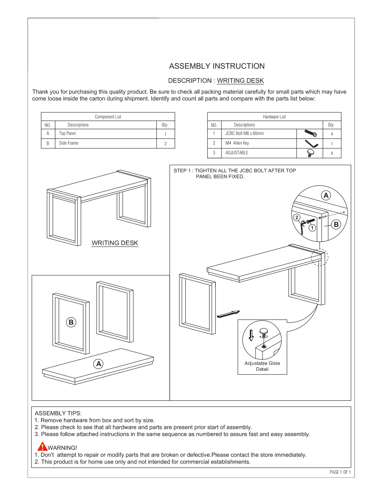 Foundstone W004846940 Assembly Instructions - ManualMachine.com