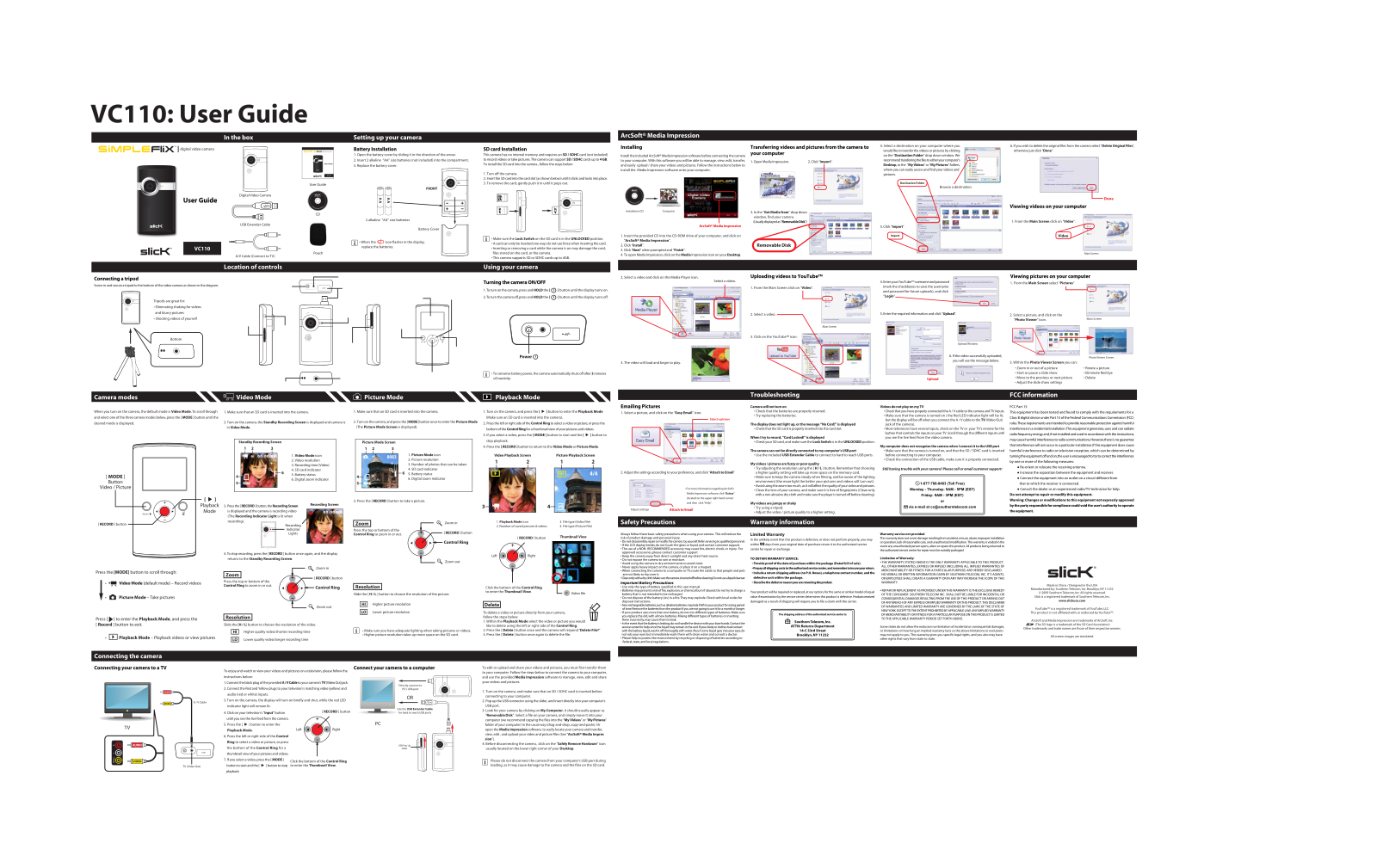 Slick VC110 User Manual