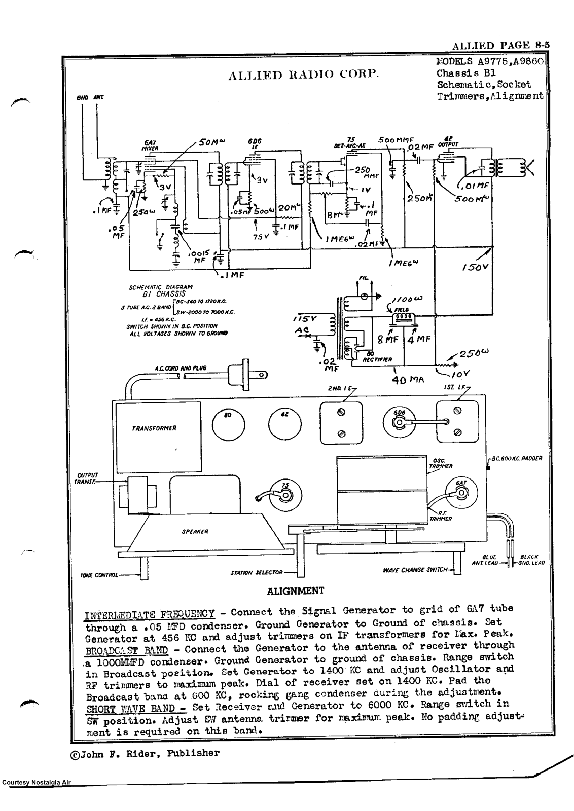 Allied Radio A9860 Schematic - ManualMachine.com