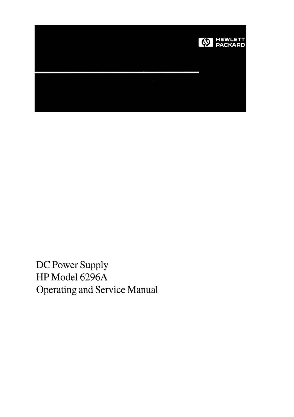 HP 6296a schematic