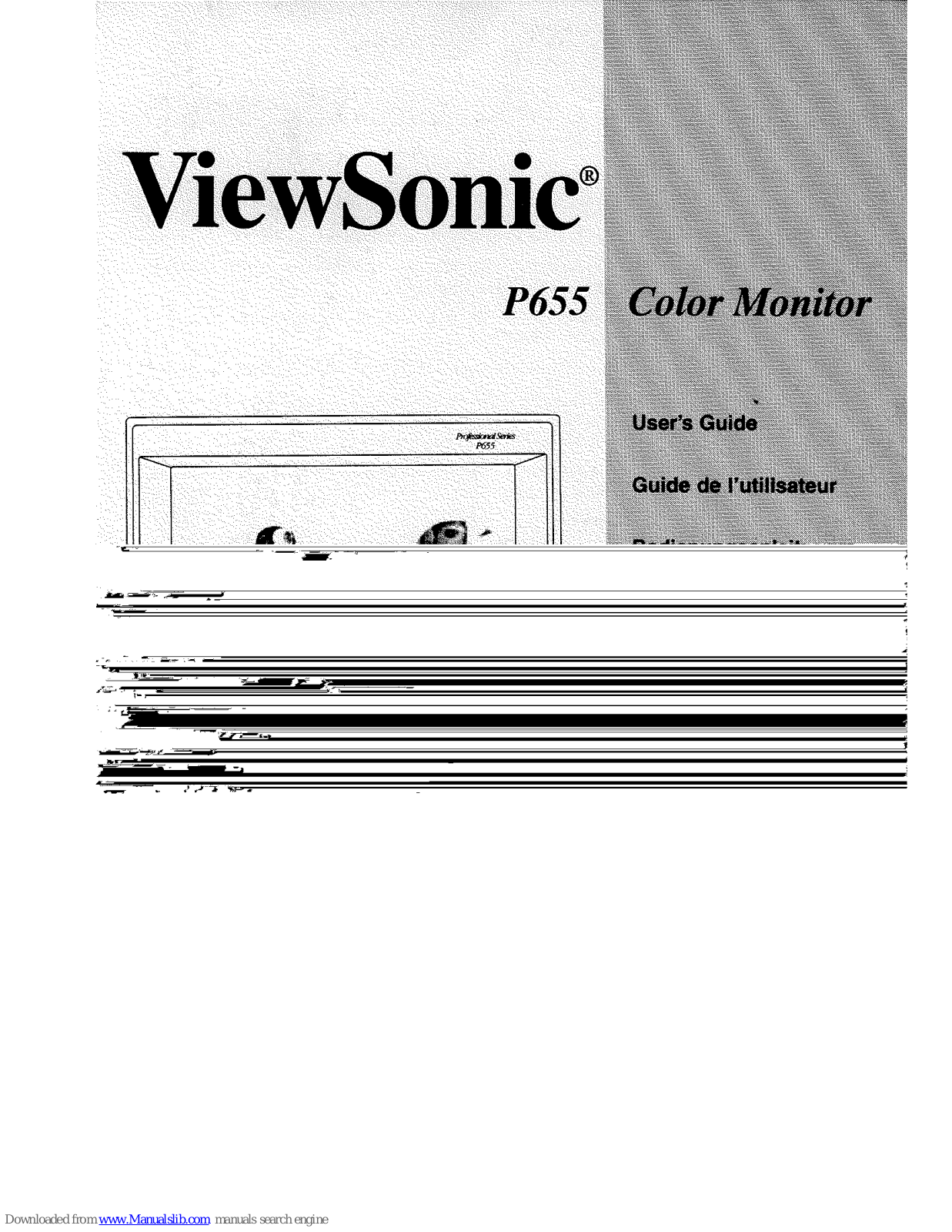 ViewSonic P655, VCDTS 21404-1 User Manual