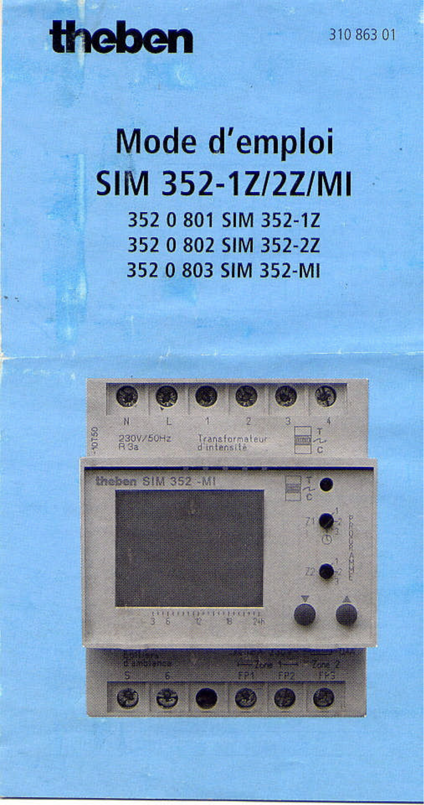 Theben SIM 352-MI, SIM 352-1Z, SIM 352-2Z Operating Instructions