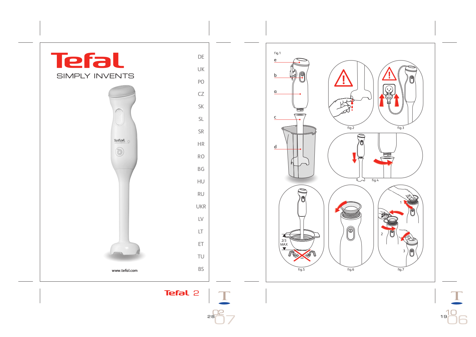 Tefal HB3000 User Manual