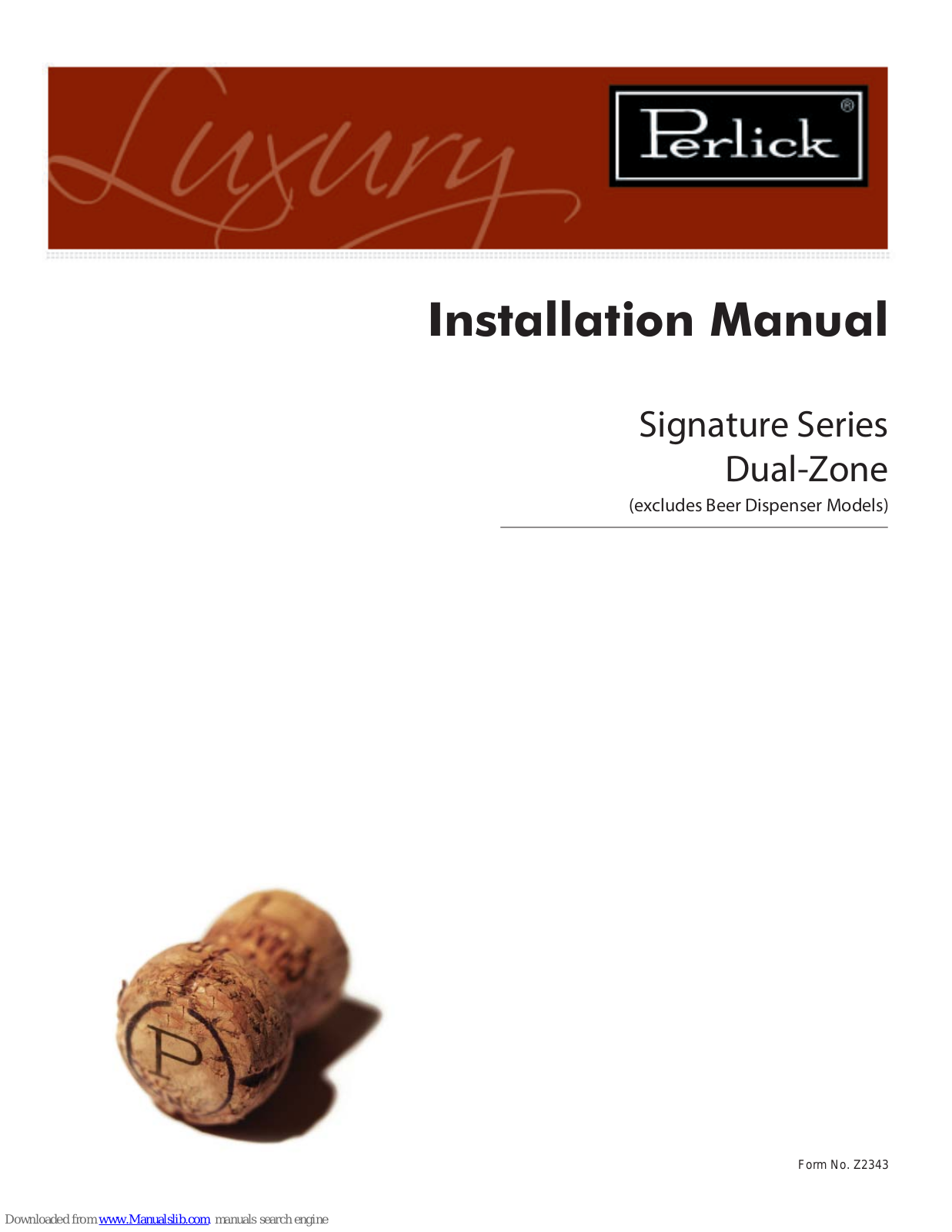 Perlick Signature Series Installation Manual