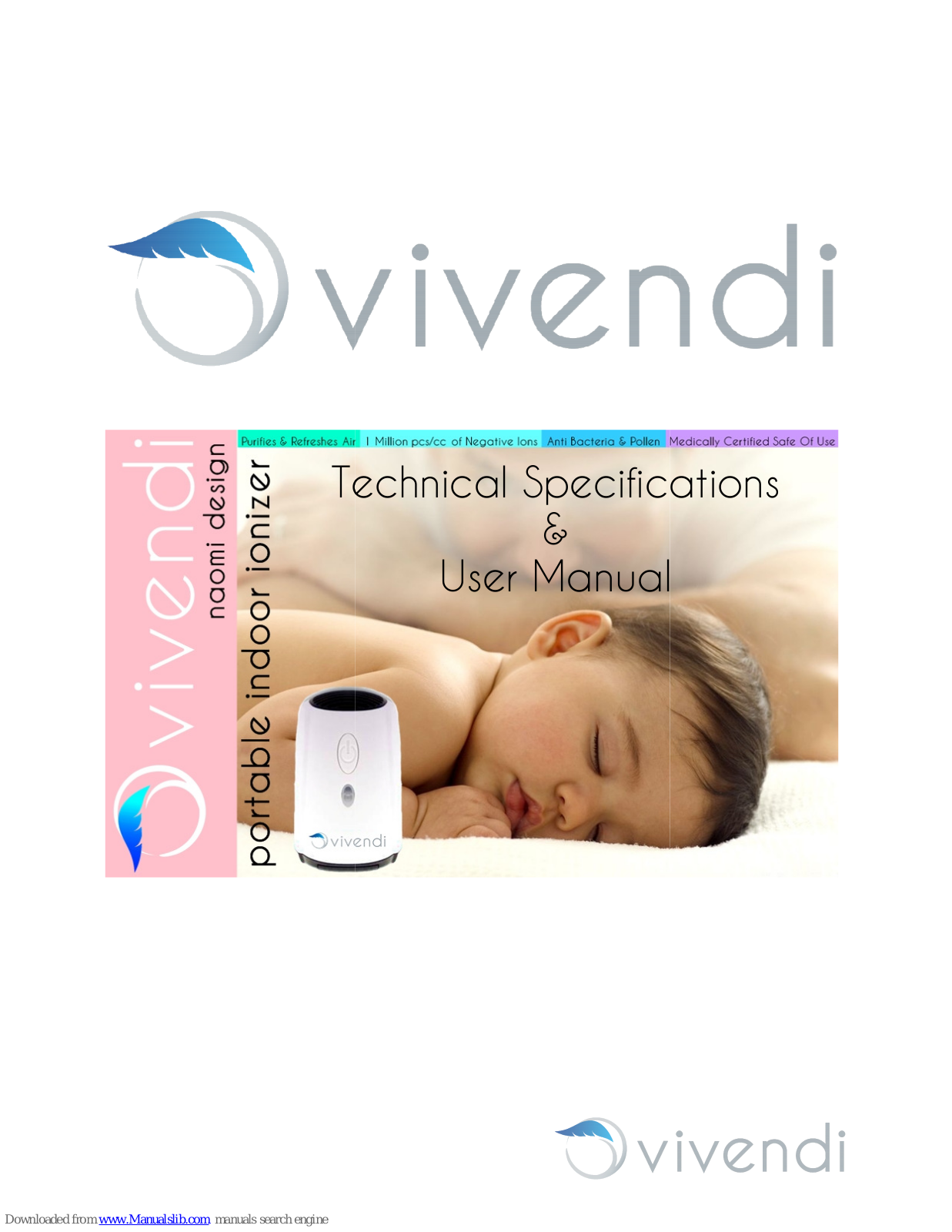 Vivendi Naomi Design, Naomi Design Portable indoor ionizer Technical Specification - ManualMachine.com