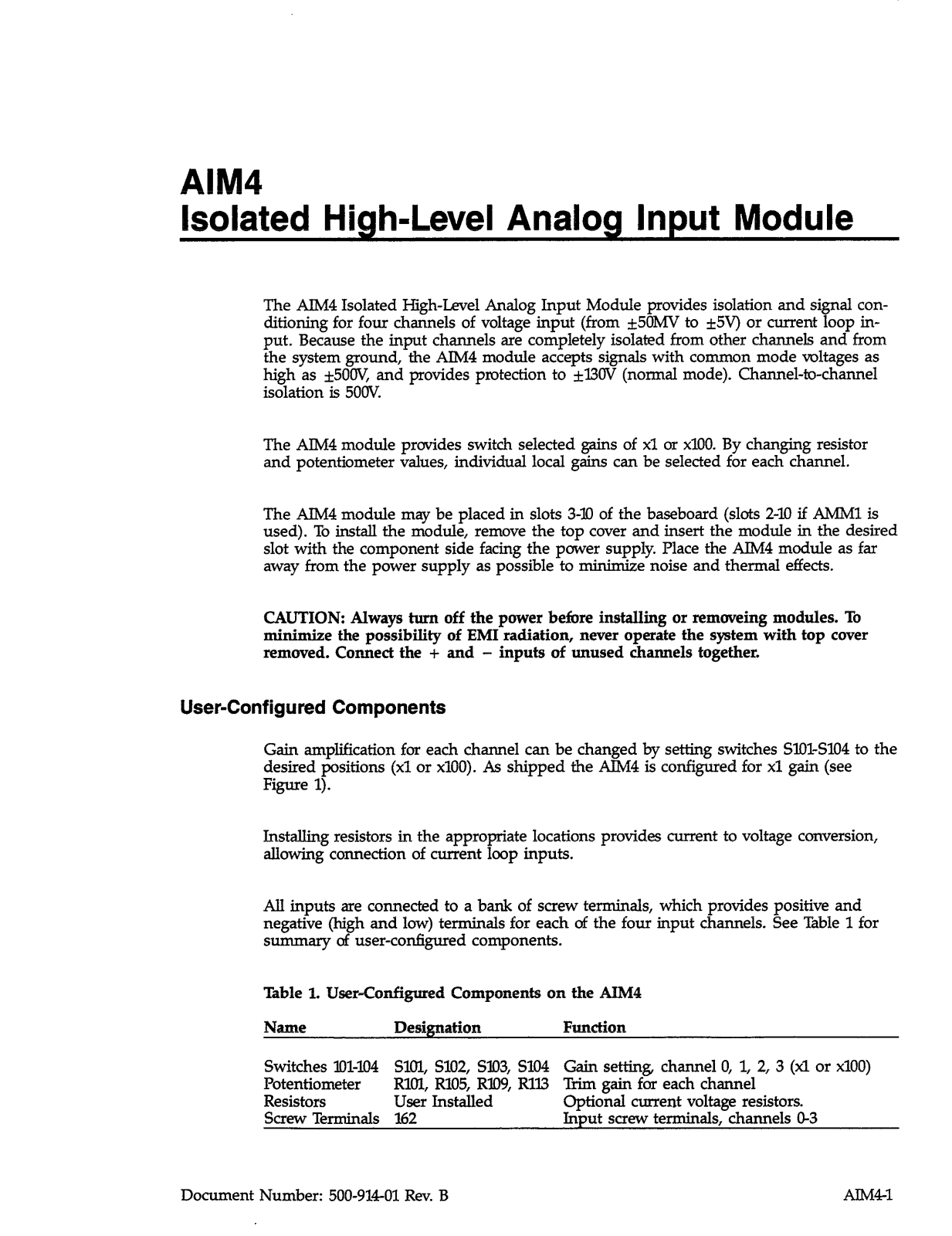 Keithley AIM4 User manual - ManualMachine.com