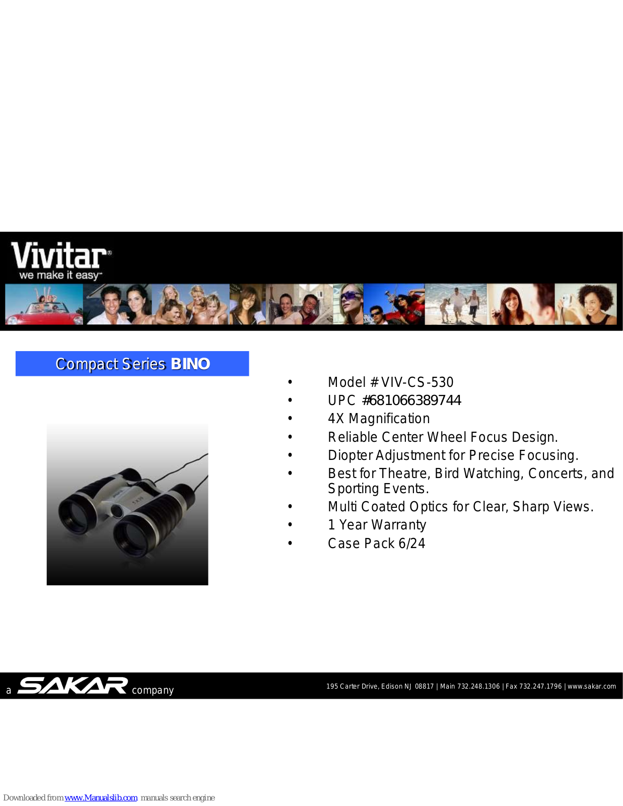 Vivitar CS-530, VIV-CS-530 Specifications