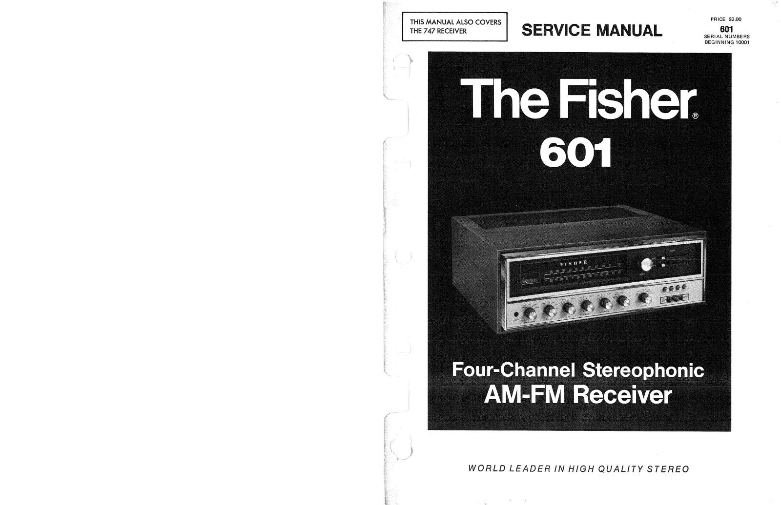 Fisher 601 Service manual