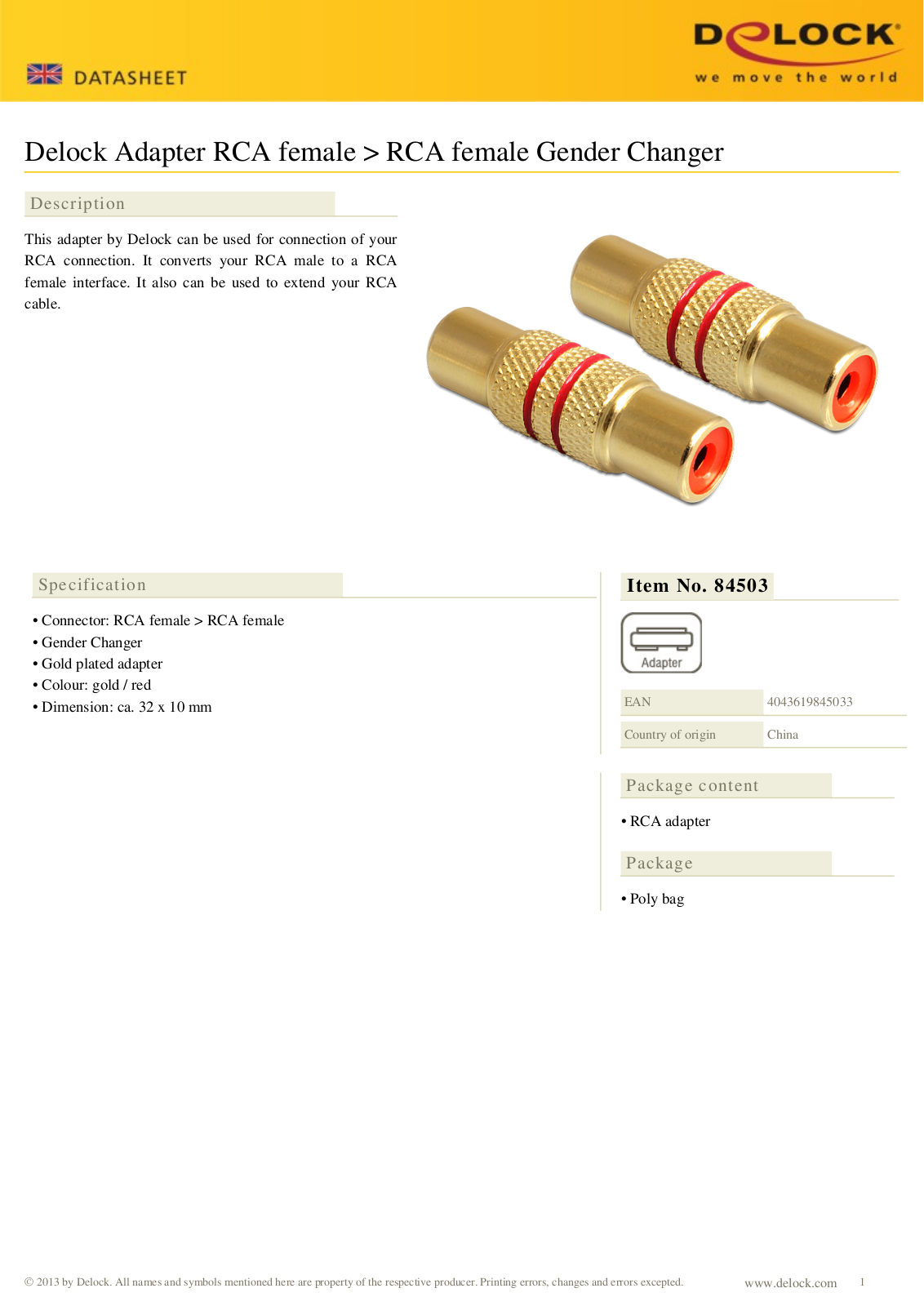 DeLOCK 84503 User Manual