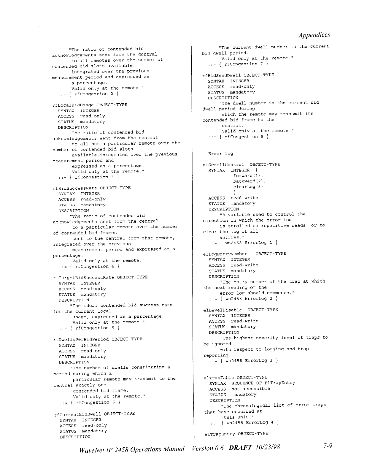 Wireless WNIP2458C, WNIP2458R User Manual