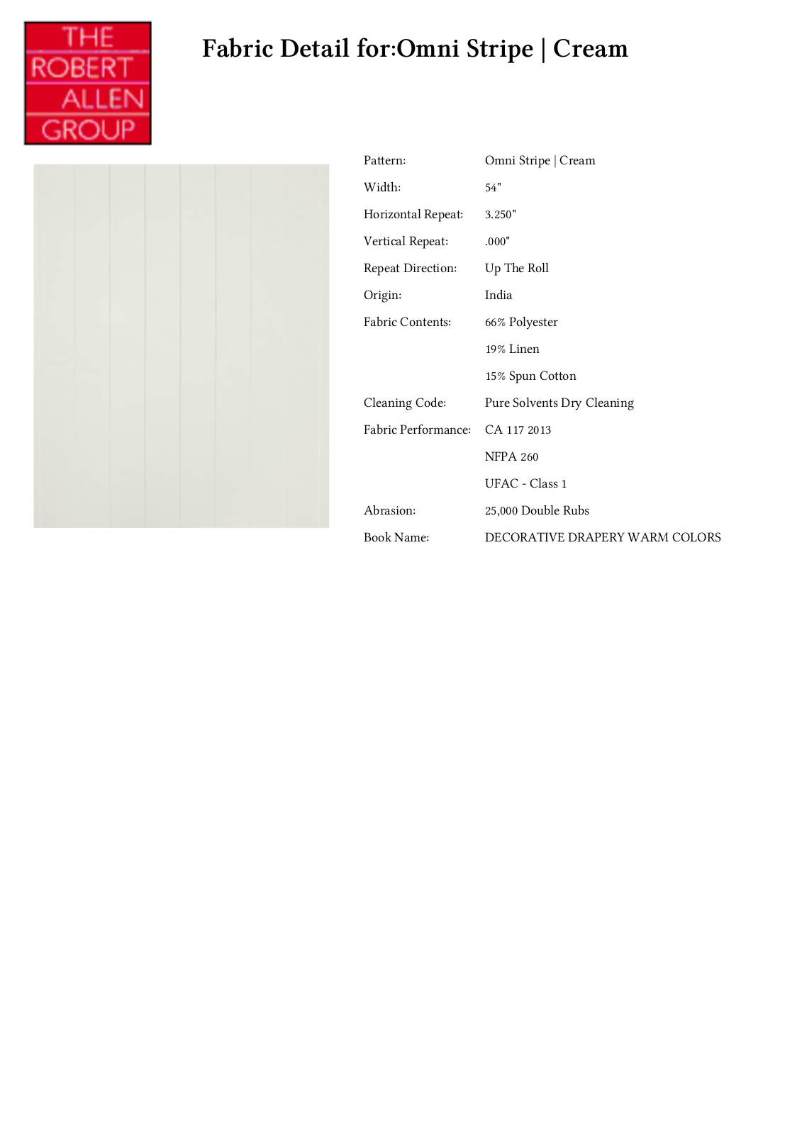 Robert Allen RALF1183 Specifications - ManualMachine.com