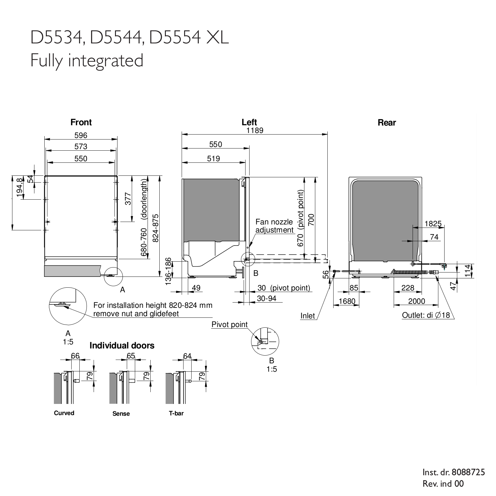 Asko D5544FI Installation Guide