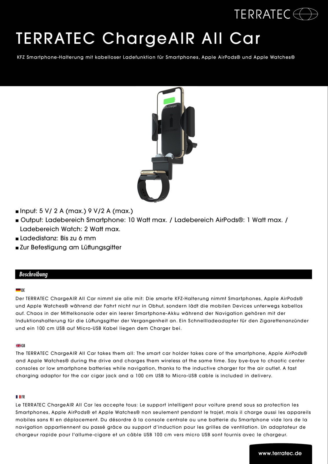 TerraTec Charge Air All Car User Manual