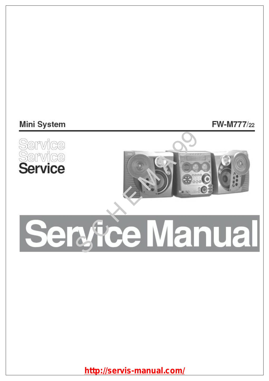 Philips FW M777V22 Service Manual