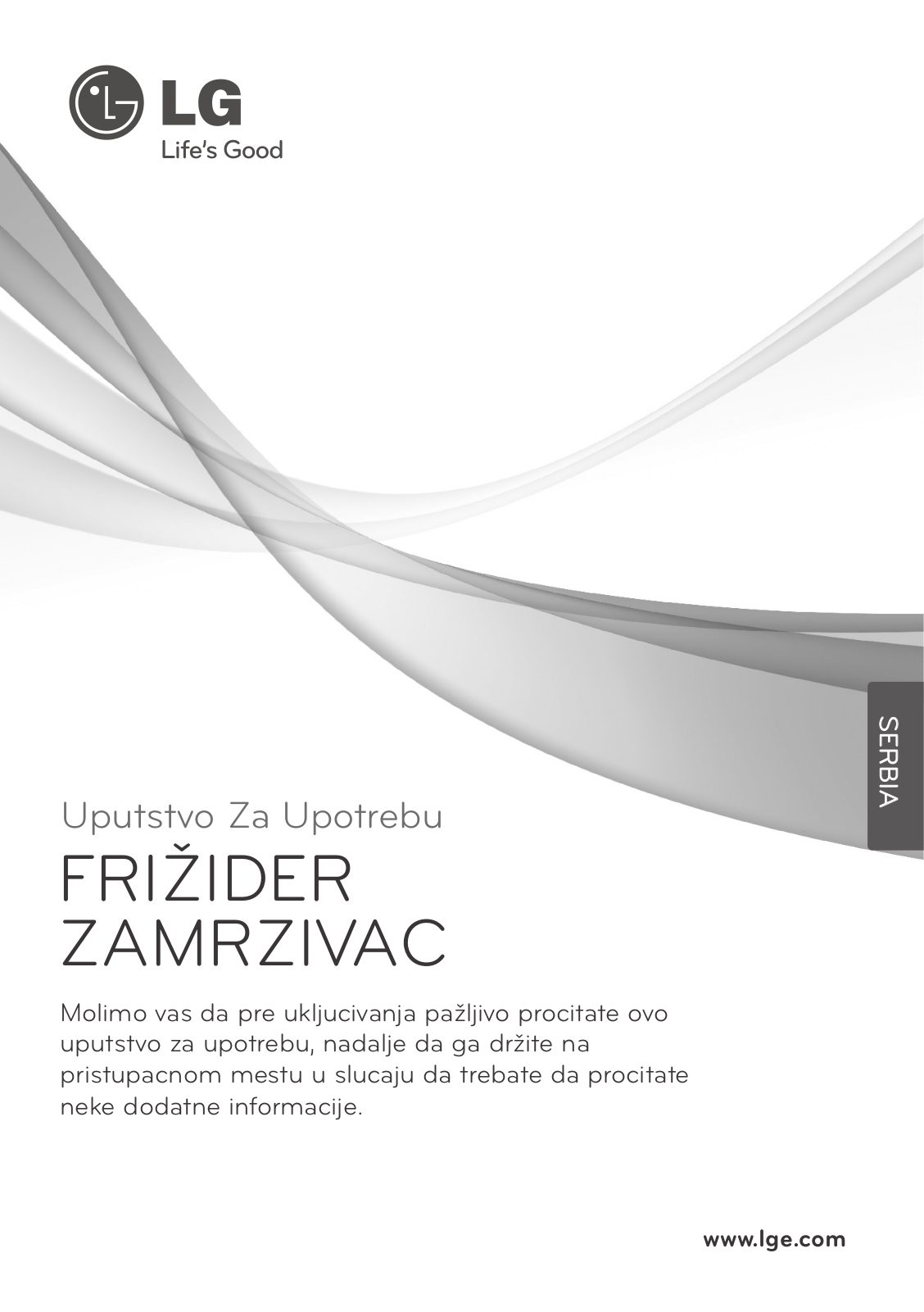 Lg GR-V292-SLC, GR-V292-SC, GR-V262-SC, GR-V262-SLC User Manual