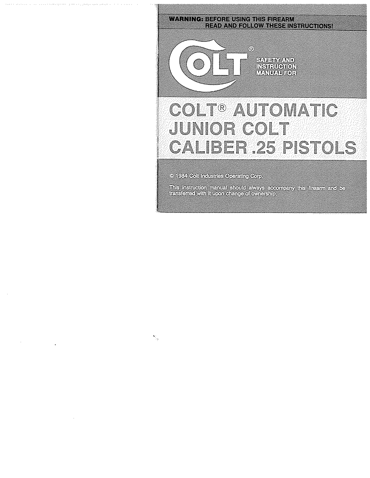 colt junior User Guide