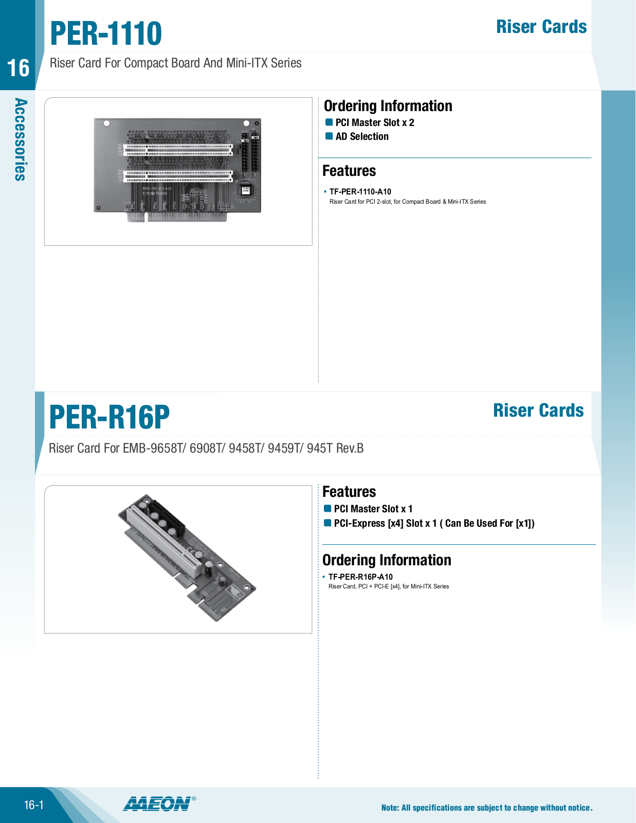 AAEON PER-R16P User Manual