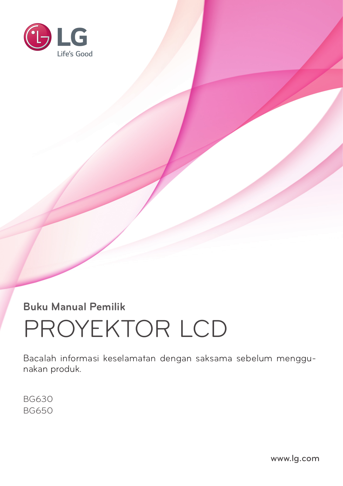 LG BG630 Manual book