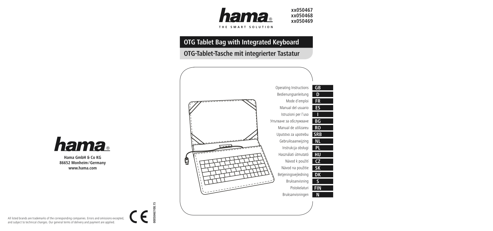 Hama 50467, 50468, 50469 User manual