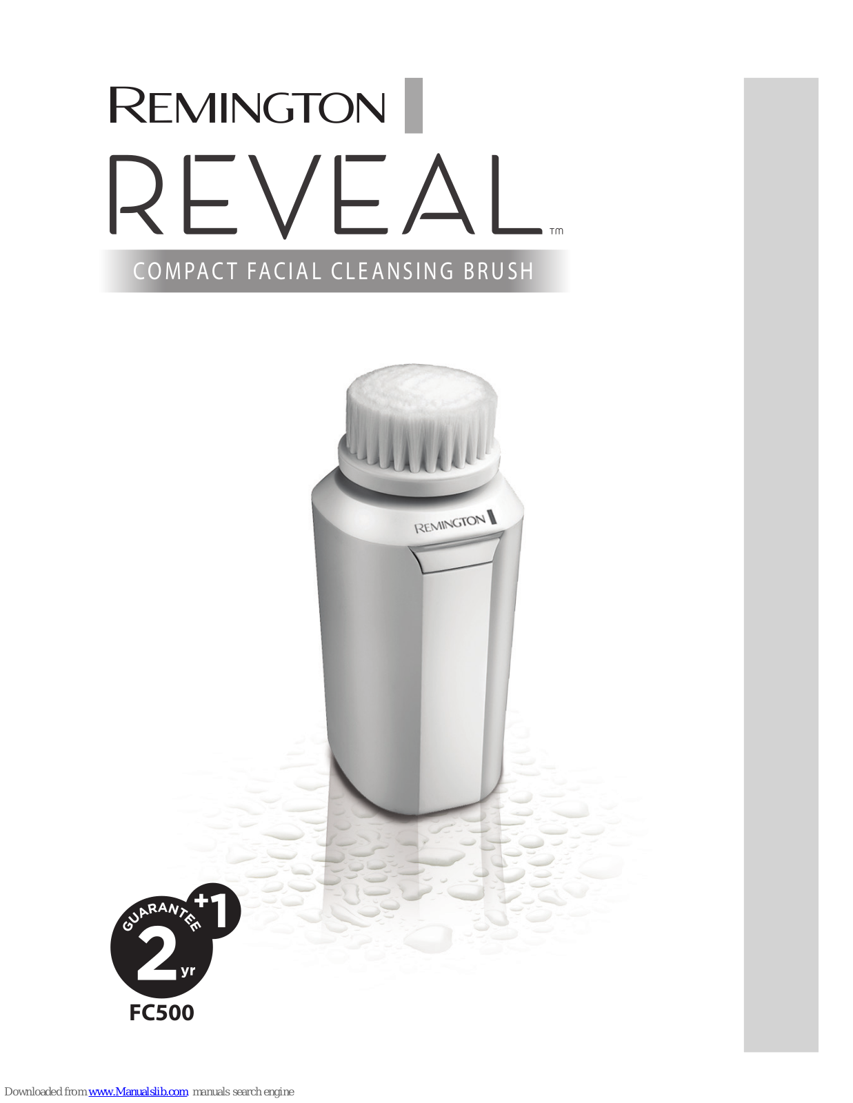 Remington Reveal Compact Facial Cleansing Brush FC500 User Manual