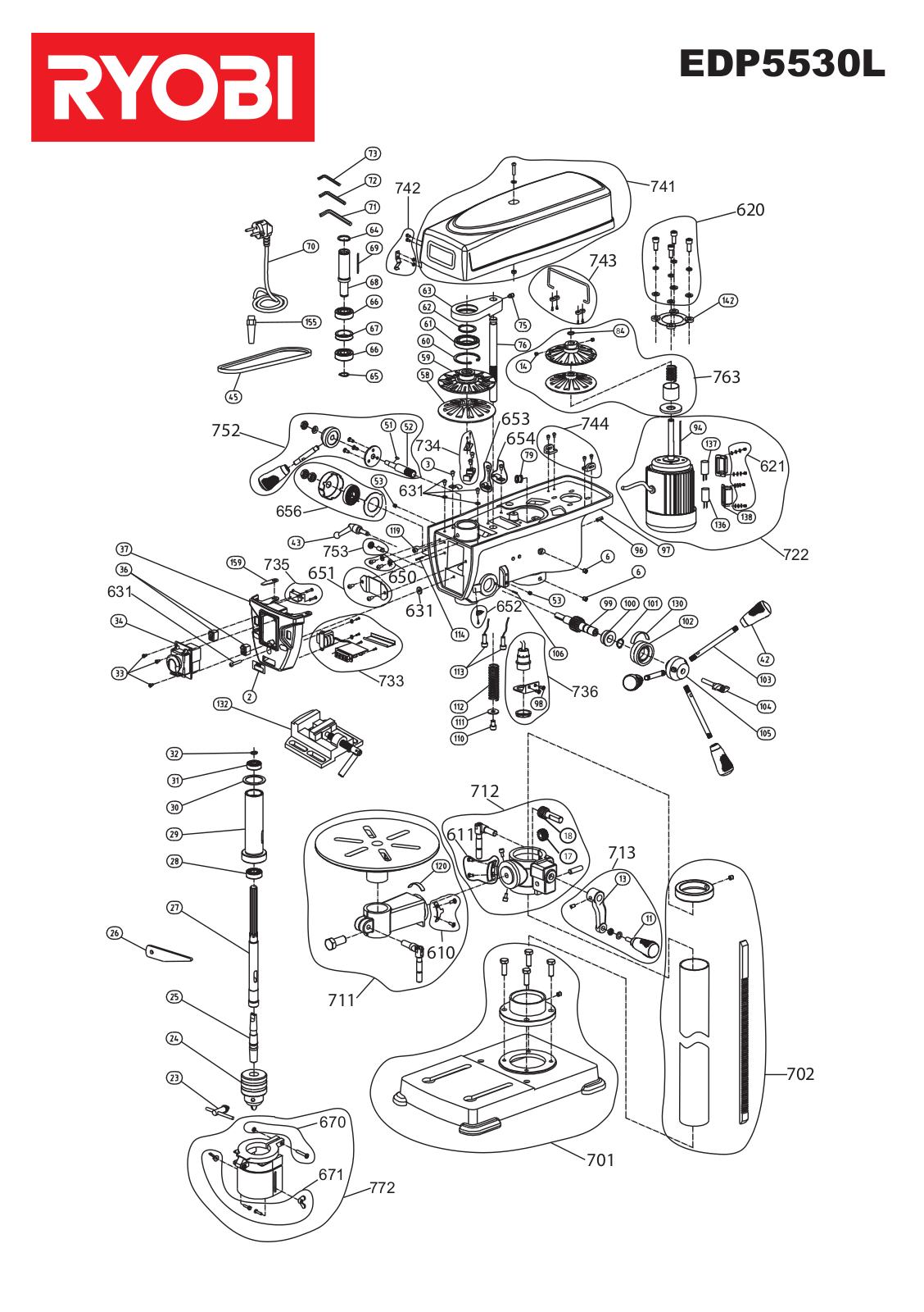 Ryobi EDP5530L User Manual