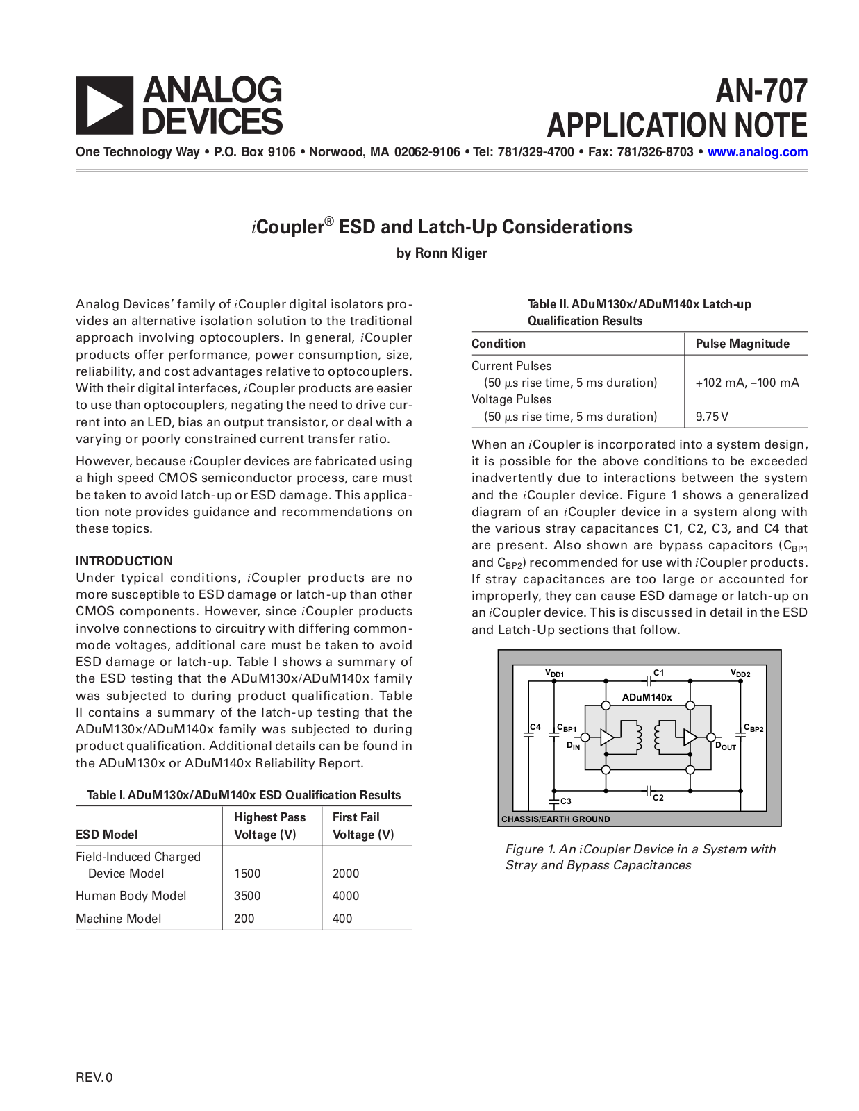 Analog Devices AN-707 Application Notes