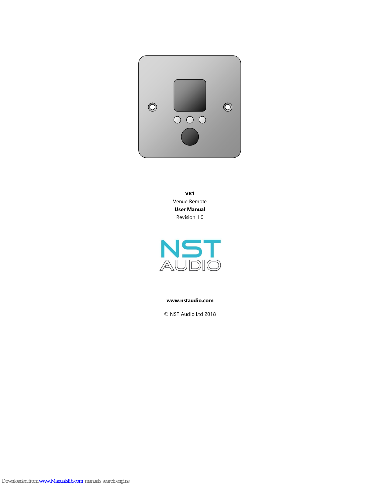 NST Audio VR1 User Manual - ManualMachine.com
