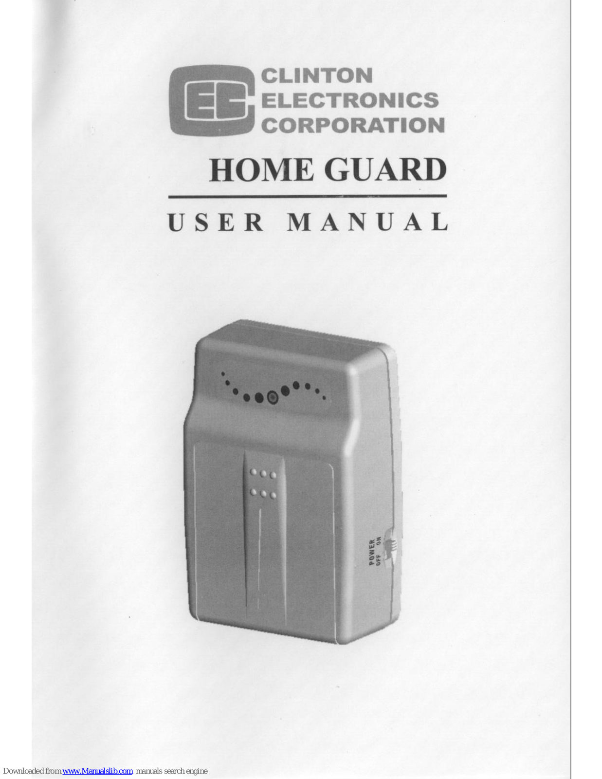 Clinton Electronics Home Guard User Manual