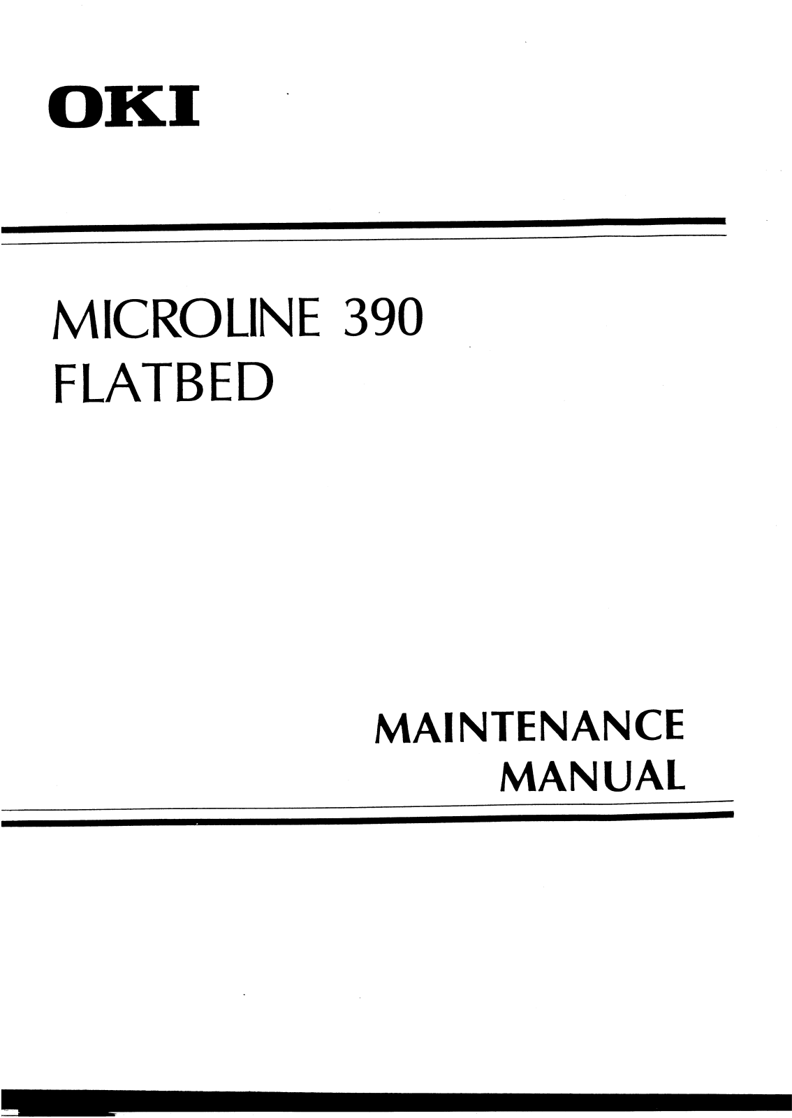 OKI 390 Service manual