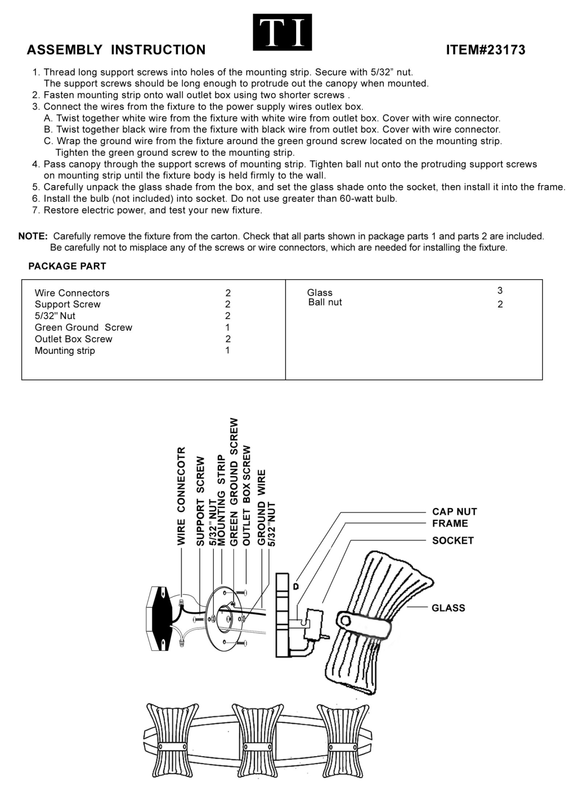 Triarch 23173 User Manual