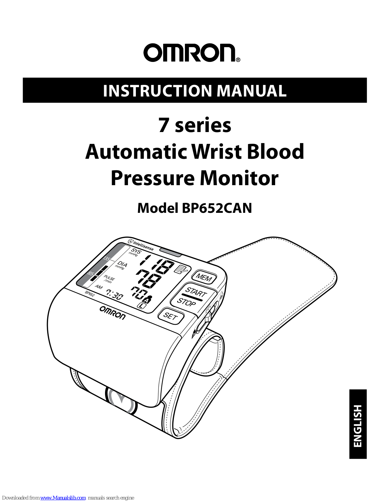 Omron BP652CAN Instruction Manual