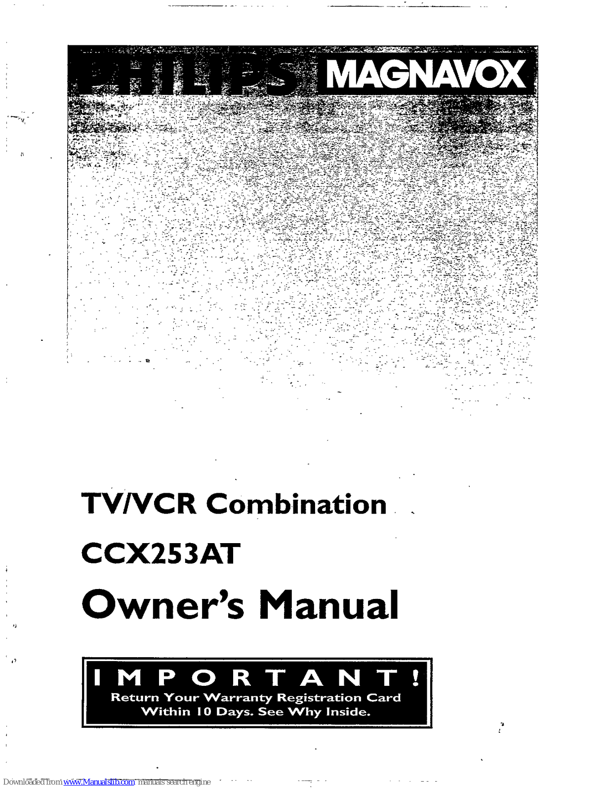 Philips CCX253AT99, CCX253AT Owner's Manual