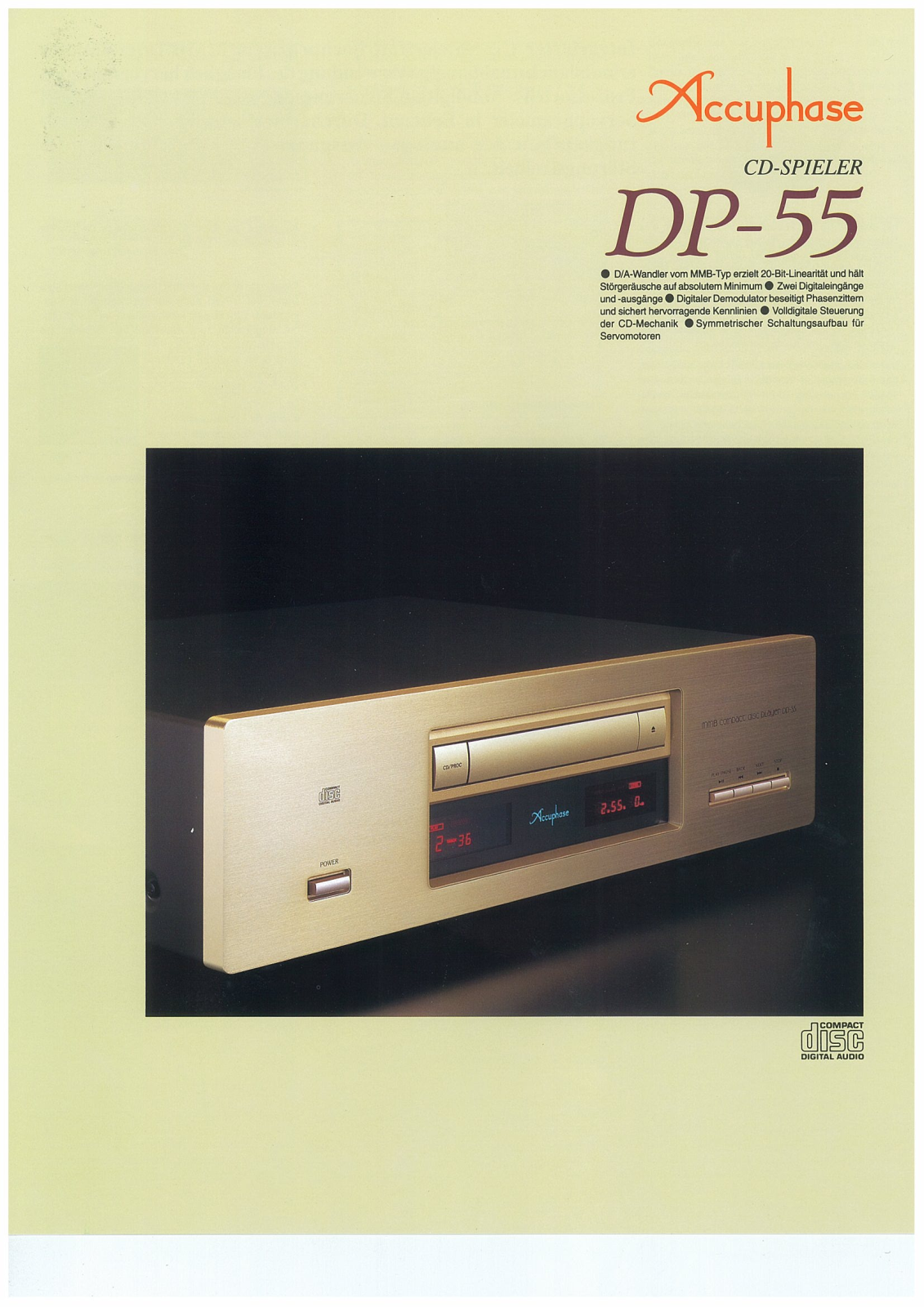 Accuphase DP-55-DE Brochure