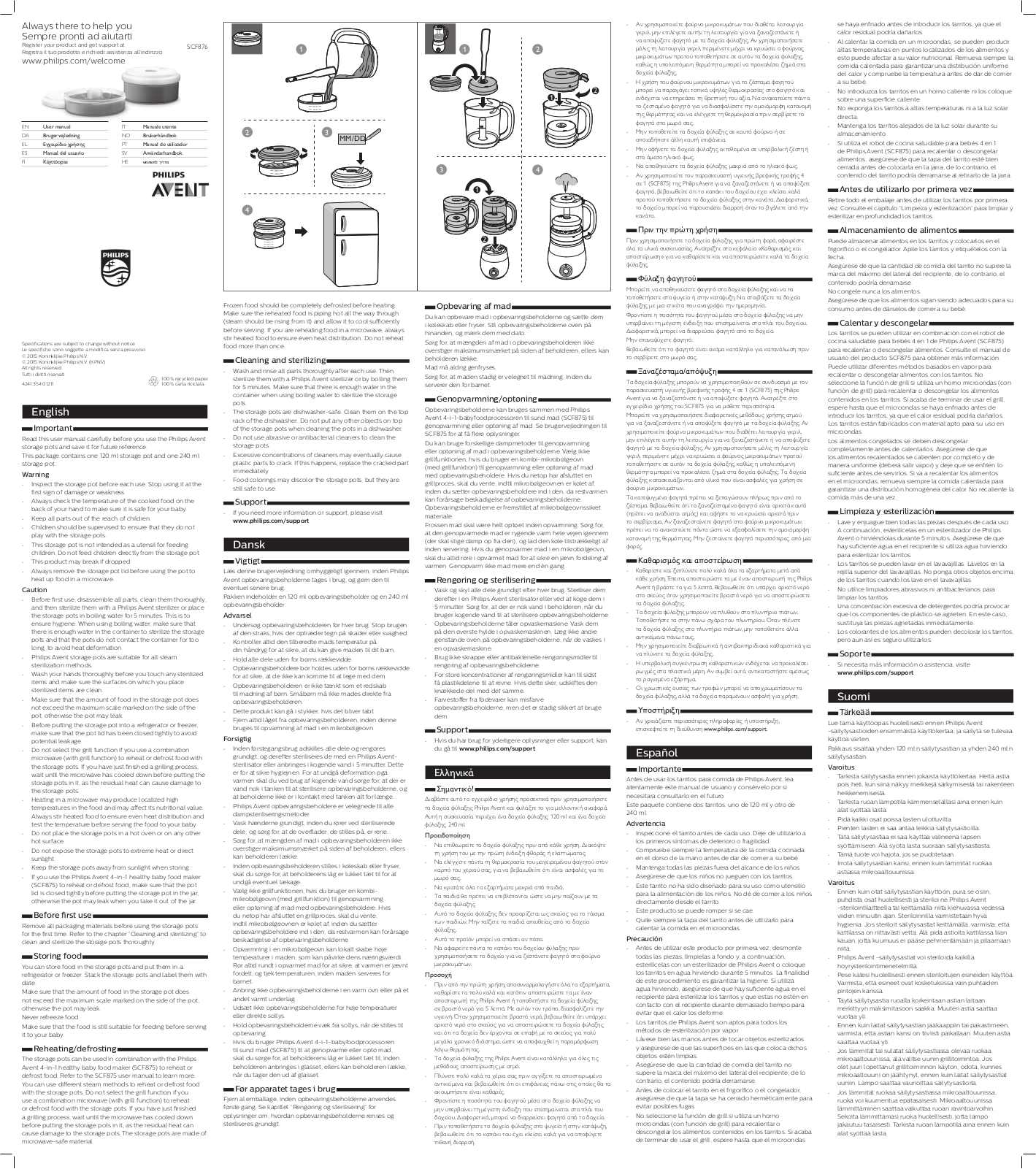 Philips SCF876 User Manual