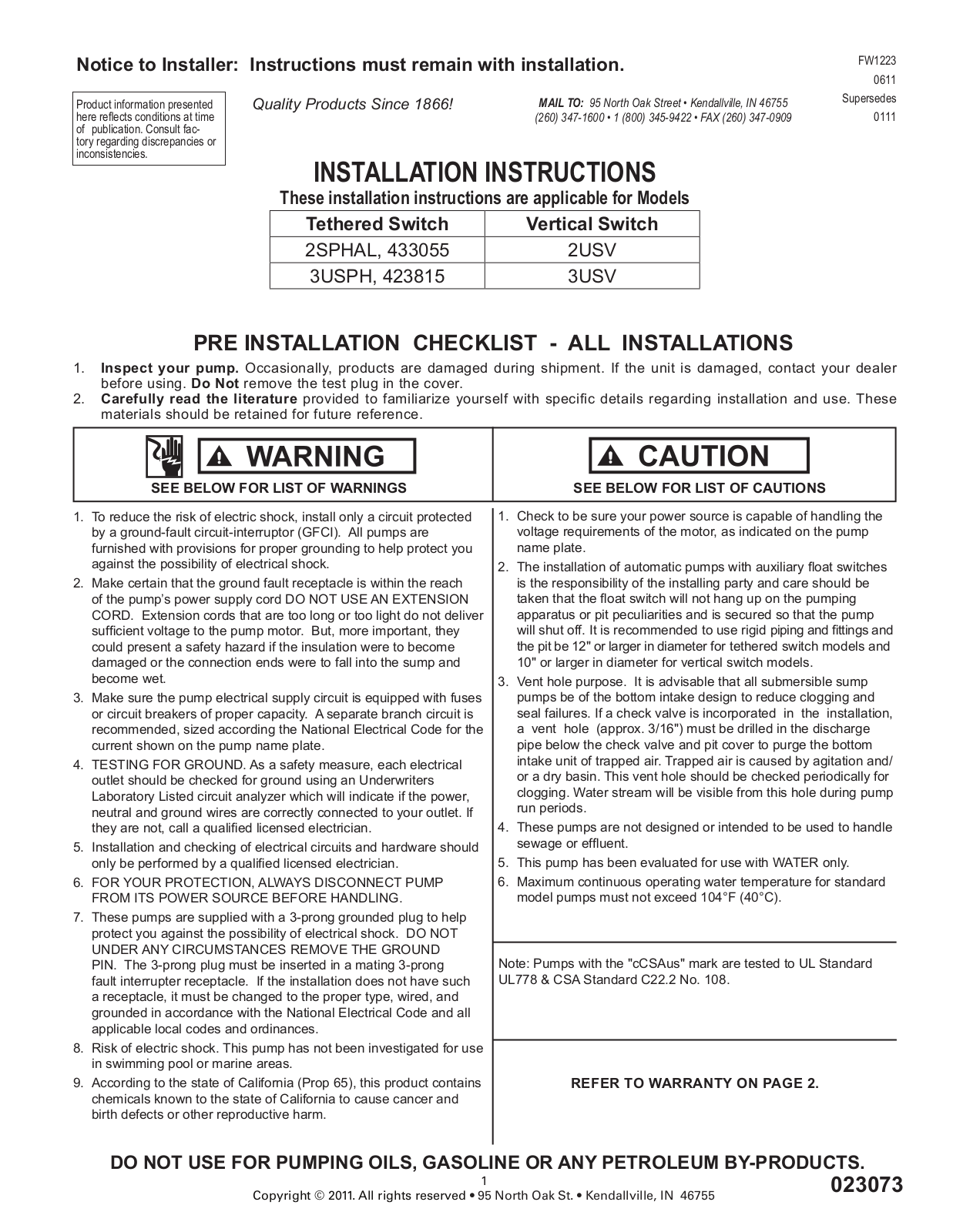 Star 3USV User Manual