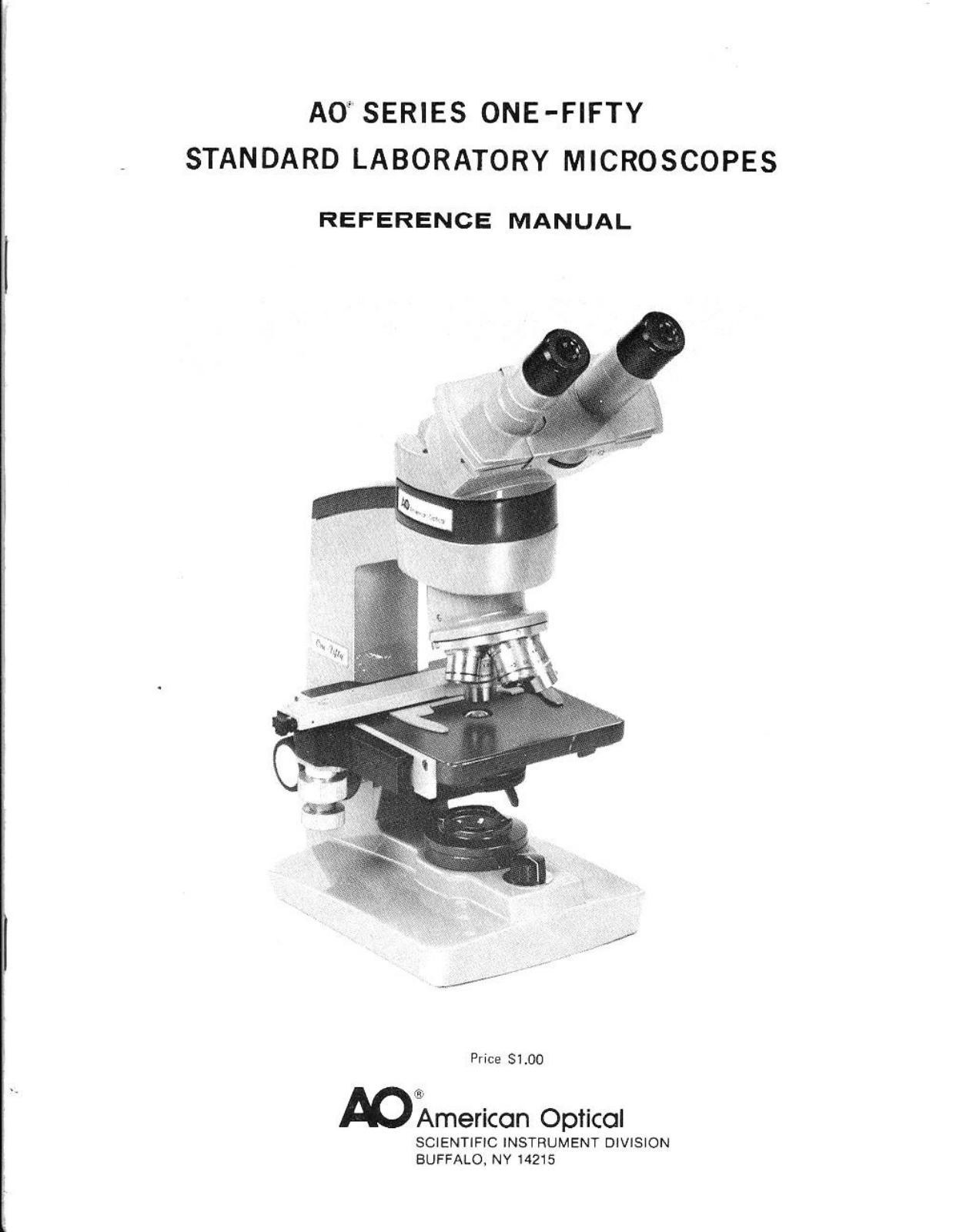 American Optical One-Fifty Reference manual - ManualMachine.com