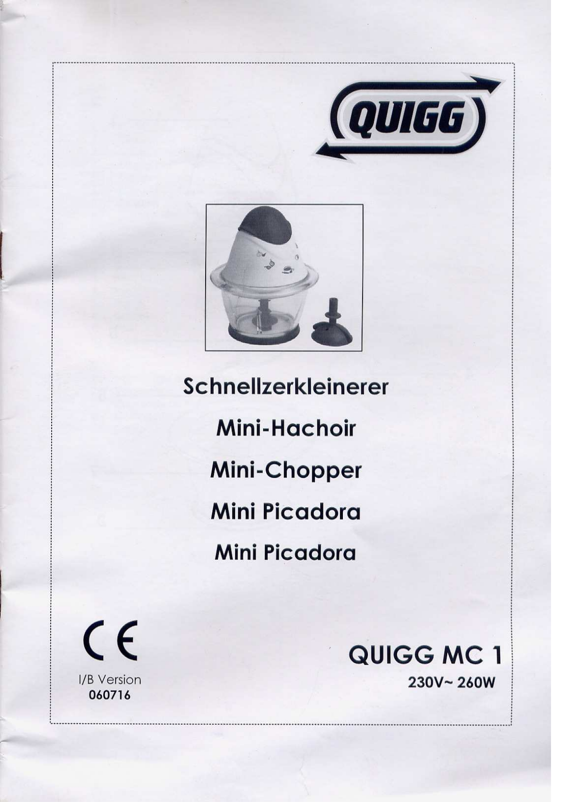 QUIGG MC 1 User Manual