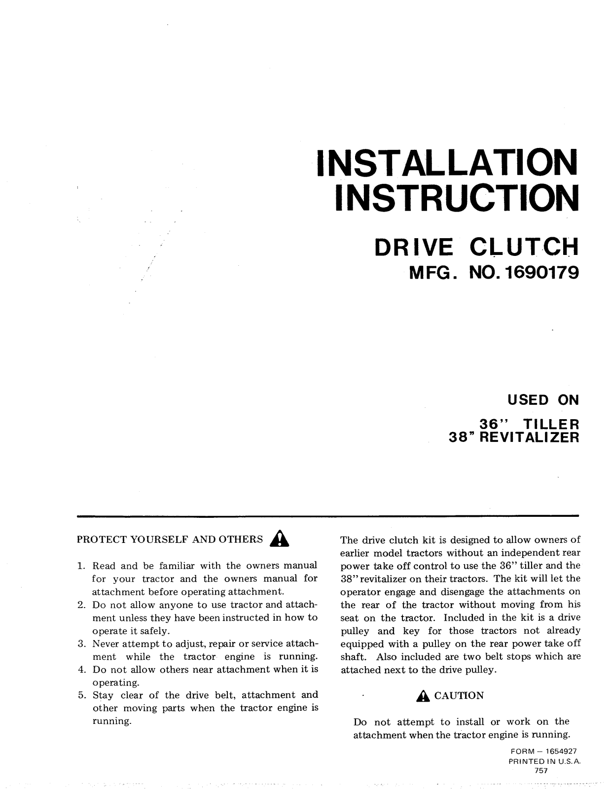 Snapper 690179 User Manual