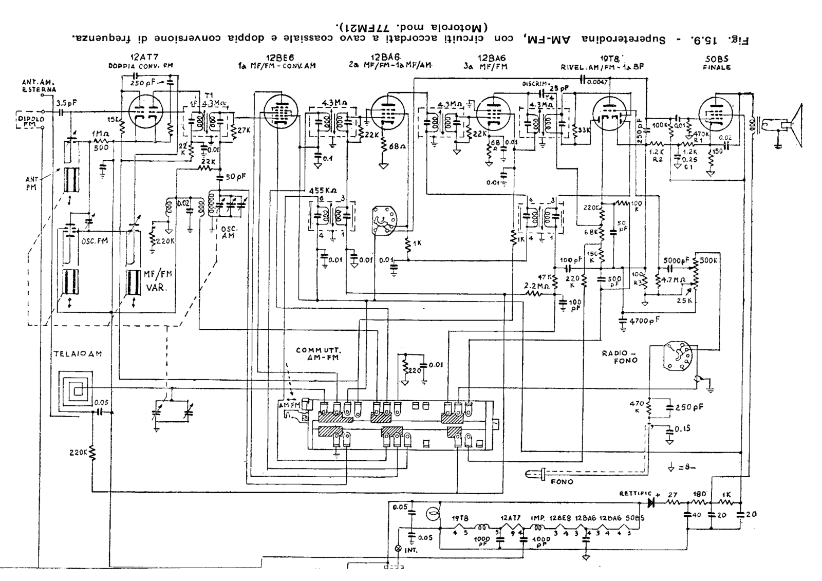 Motorola 77mf21 schematic